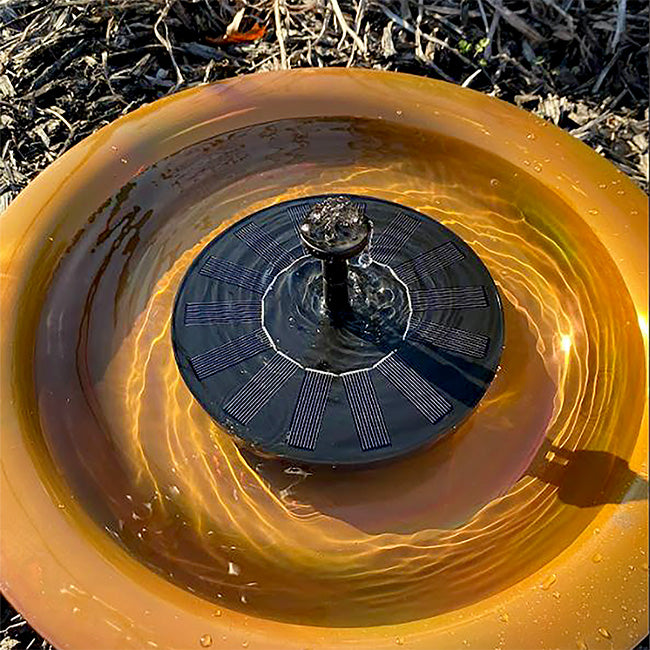 Wild Bird Lover’s Solar Powered Bird Bath Fountain