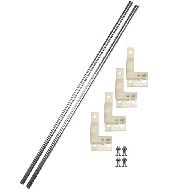 Heath Telescoping Martin House & Gourds Poles, White, 2 Pack