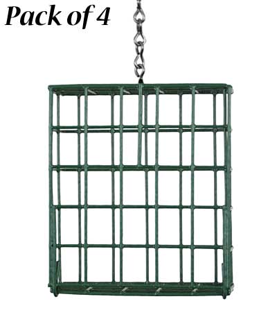 Heath Single Suet Cake Feeders, Pack of 4