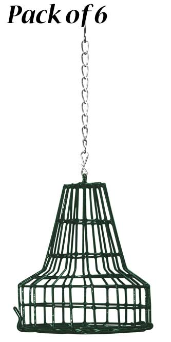 Heath Seed Bell Bird Feeders, Pack of 6