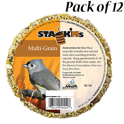Heath Multi-Grain Stack'ms Seed Cakes, 7 oz., Pack of 12