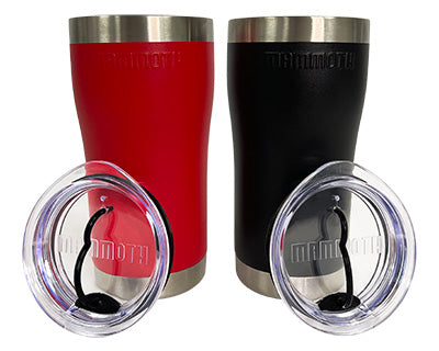 Mammoth Stainless Steel Tumblers Set, Scarlet Red and Black