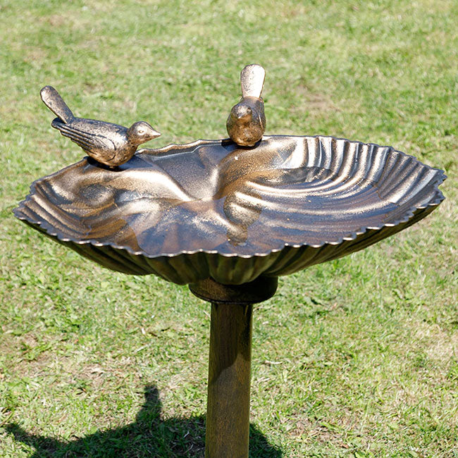 Pompeii Bird Bath, Bronze Colored