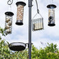 Jester Premium Bird Feeding Station w/Feeders, Black, 7'6.5"