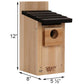 Nature's Way Cedar Traditional Bluebird Houses, Pack of 2