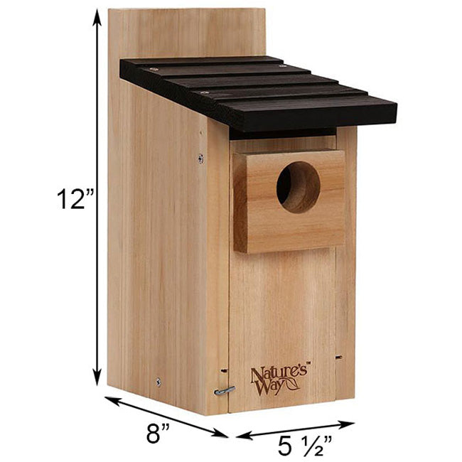 Nature's Way Cedar Traditional Bluebird Houses, Pack of 2