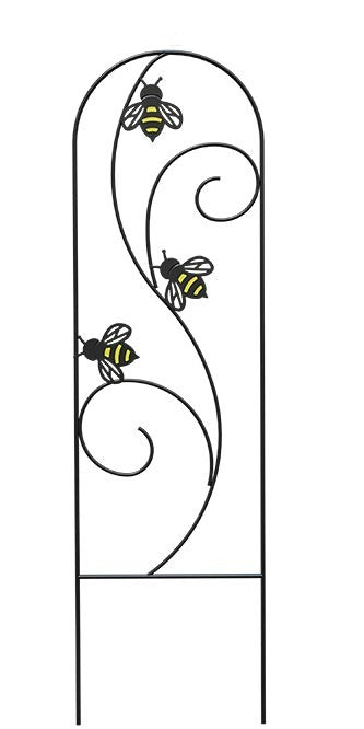 Panacea Bee-Conscious Pot Trellises, Black, 36"H, Pack of 5