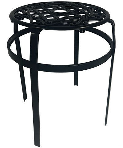 Panacea Trellis & Scroll Plant Stands, Black, 16"H, 4 Pack