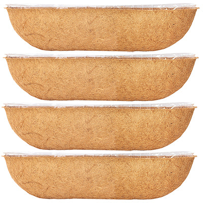 Panacea Moisture Keeper Trough Coco Liners, 30"L, Pack of 4