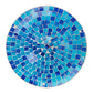 Audubon Glass Mosaic Bird Bath with Steel Stand, Blue