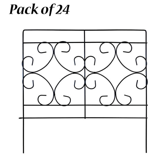 Panacea Scroll Border Edge, Black, 24"W x 24"H, Pack of 24