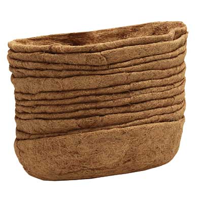 Panacea Planter Box Coco Fiber Liners, 24"L, Pack of 12