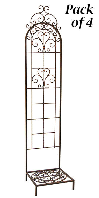 Panacea Rustica Italia Pot Trellises With Bases Pack Of 4 Prime Retreat Products 3963