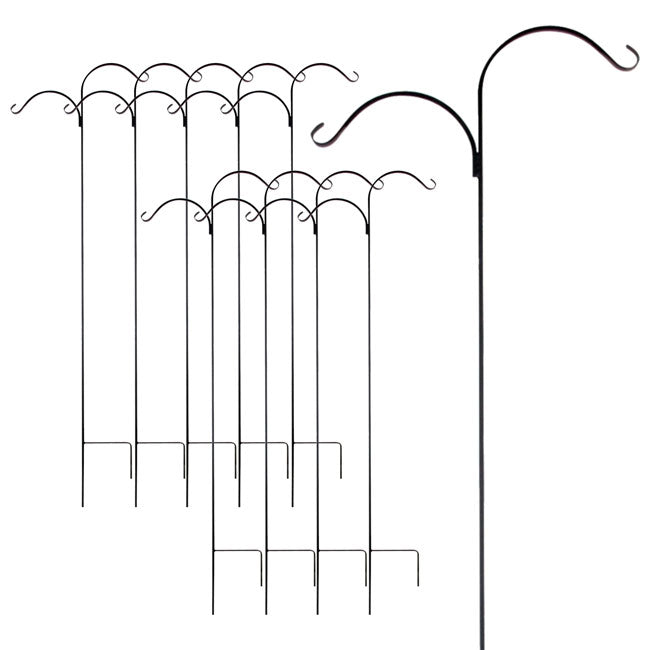 Panacea Double Offset Forged Shepherd Hooks, Pack of 10