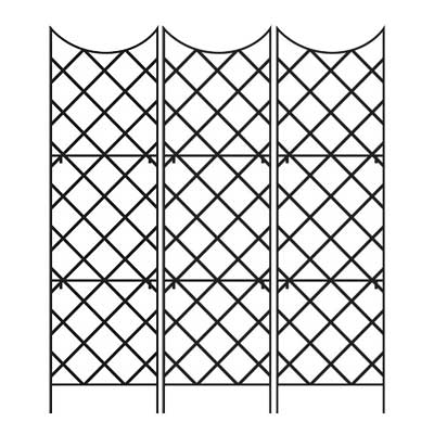 Panacea Giant Trellis, Black, 108"H, Pack of 3