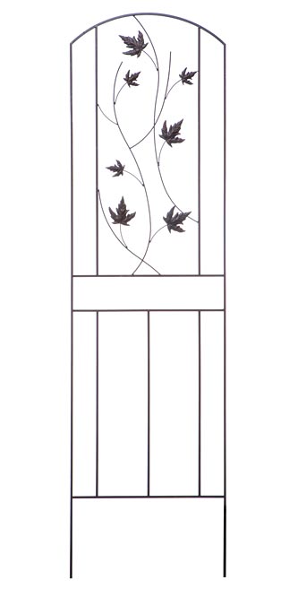 Panacea Arched Leaf Trellises, Brown, 72"H, Pack of 5