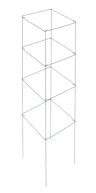 Panacea 4-Panel Tomato & Pepper Tower, Galv., 46", Pack of 3