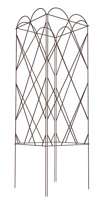 Panacea Four Panel Tomato Towers, Brown, 50"H, Pack of 6