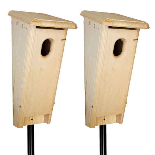 Slant-Front Bluebird Boxes & Poles by Prime Retreat