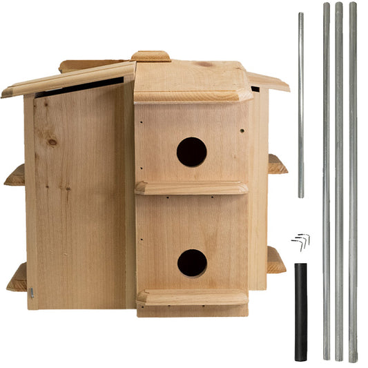 Coveside Purple Martin House and Pole Kit by Prime Retreat