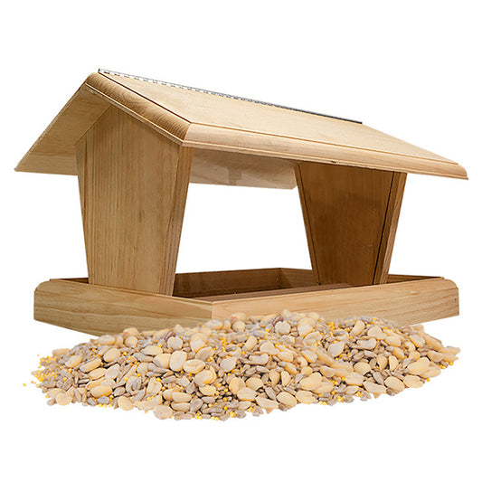 Coveside Hopper Feeder & Waste Free Seed by Prime Retreat