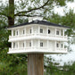 Clubhouse Bird House with Decorative Post Mounting Bracket