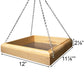 Hanging Bird Feeder Tray and 5 lbs. Deluxe Fruit Blend Seed