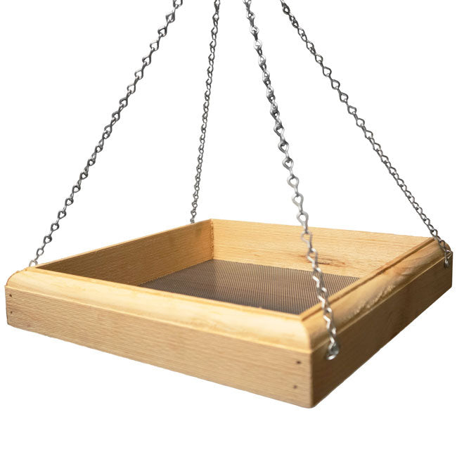 Hanging Bird Feeder Tray and 5 lbs. Deluxe Fruit Blend Seed