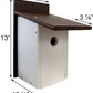 BestNest Recycled Plastic Bluebird Houses w/T Post Adapters