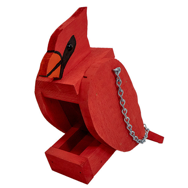 Cardinal Shaped Bird Feeder by Prime Retreat