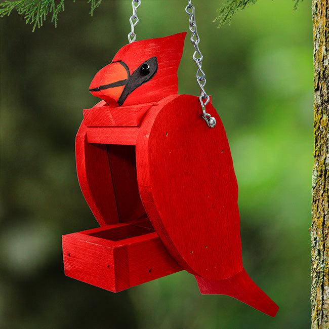 Cardinal Shaped Bird Feeder by Prime Retreat