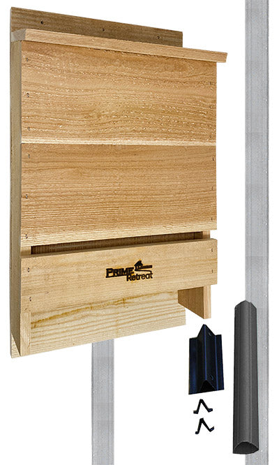 Triple-Celled Cedar Bat House for 200 Bats by Prime Retreat