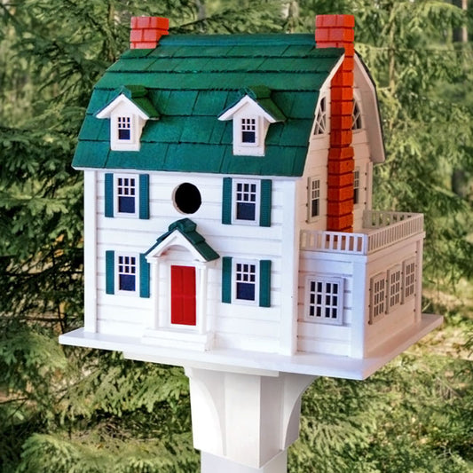 Dutch Colonial Bird House & Decorative Post Mounting Bracket