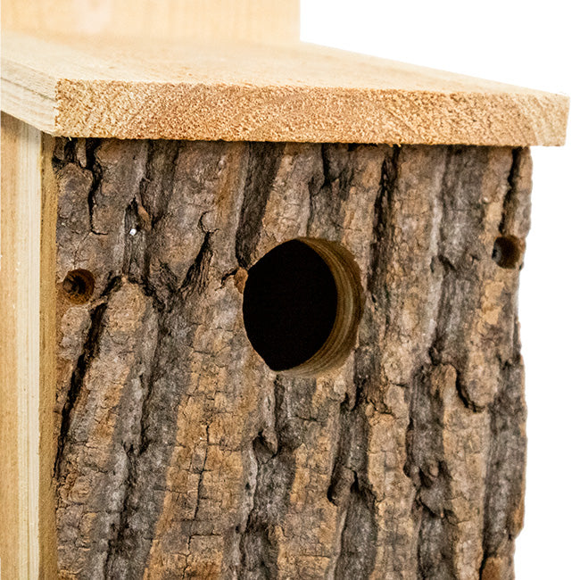 Bark Clad Bluebird Houses with "T" Post Mounts Package