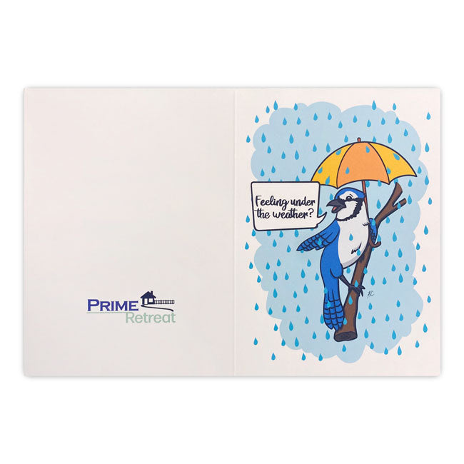 "Under the Weather" Greeting Card by Prime Retreat