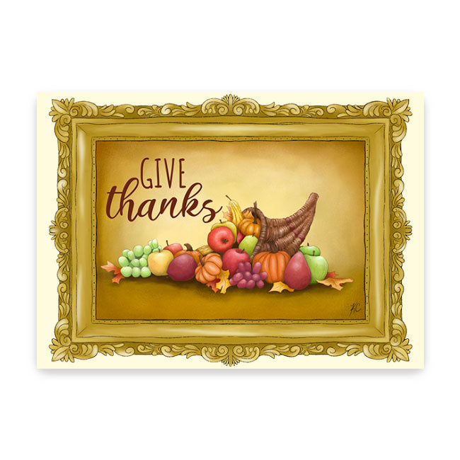 "Give Thanks" Greeting Card by Prime Retreat