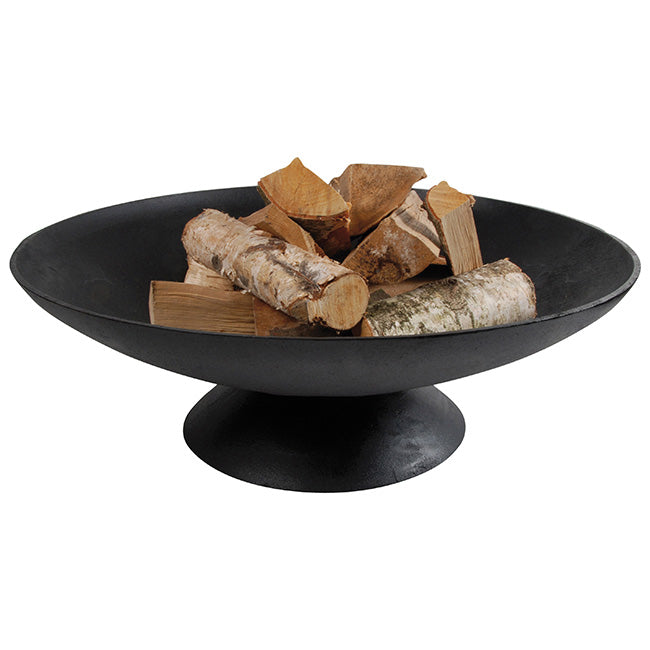 Extra Large Cast Iron Fire Bowl and Fatwood by Prime Retreat