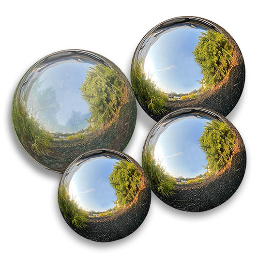 Stainless Steel Gazing Globe Assortment by Prime Retreat