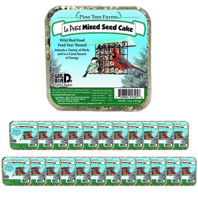 Pine Tree Farms Le Petit Mixed Seed Cakes, 9 oz., Pack of 24