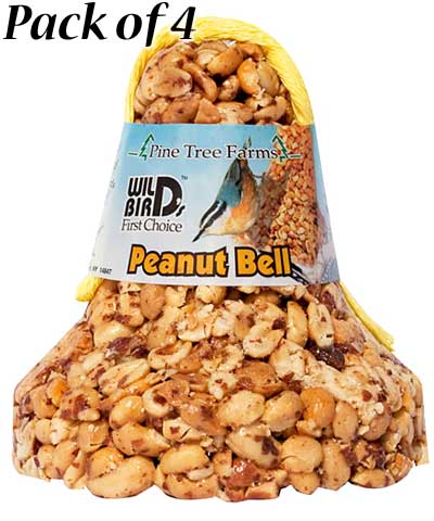 Pine Tree Farms Peanut Bells with Nets, 18 oz., Pack of 4