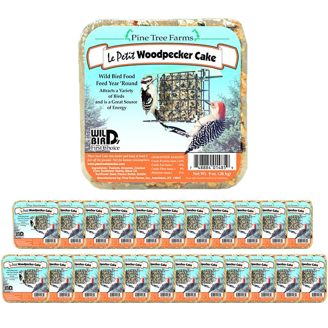 Pine Tree Farms Le Petit Woodpecker Cakes, 9 oz., Pack of 24