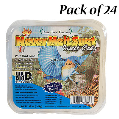 Pine Tree Never Melt Insect Suet Cakes, 12 oz., 24 Cakes