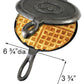 Rome Cast Iron Old Fashioned Waffle Irons, Pack of 4
