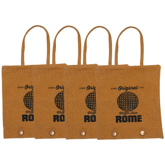 Rome Waffle Iron Canvas Storage Bags, Pack of 2