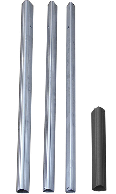 S&K Telescoping Aluminum Tri-Pole with Ground Socket, 15'