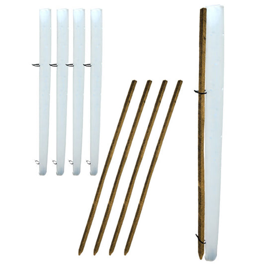 Miracle Tube Vented Seedling Protectors w/Stakes, 36", 5 Pk