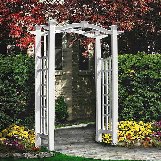 New England Florence Arbor, White, 89.5"H