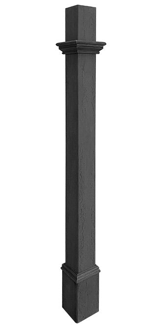 Vita Decorative Mounting Post, White, 5'