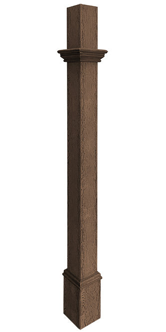 Vita Decorative Mounting Post, White, 5'