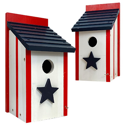 Woodlink Patriotic Bluebird Houses, Pack of 2